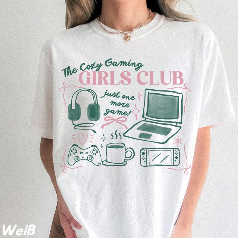 Pc Gaming Club - تي شيرت The Cozy Gaming Girls