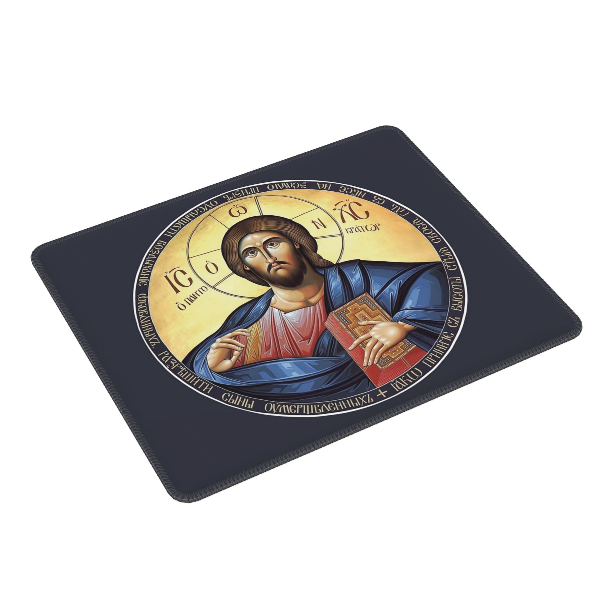 Pc Gaming Icon - المسيح Pantocrator الأرثوذكسية أيقونة ماوس الوسادة