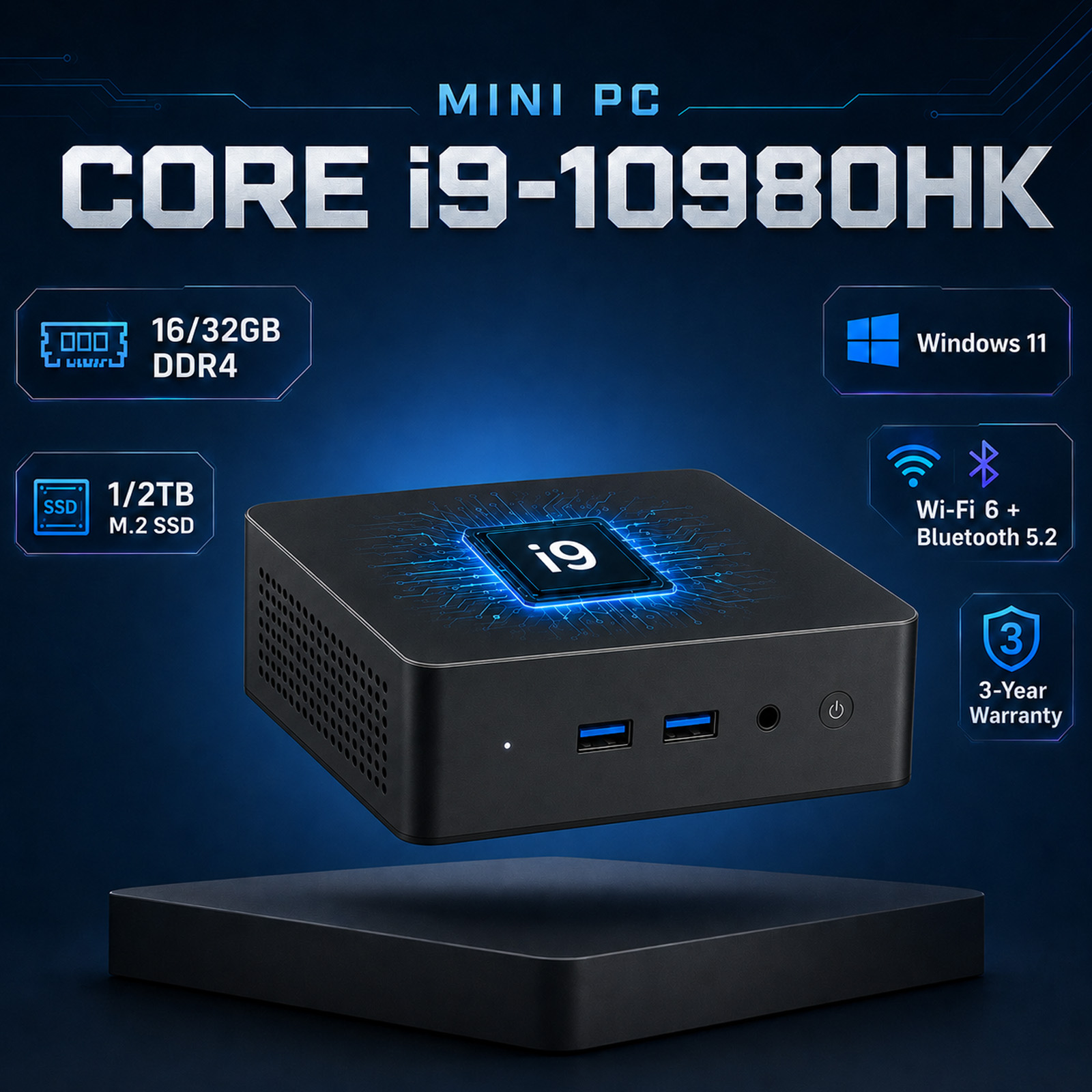 كمبيوتر مصغر مع نظام ويندوز 11 - مراجعة Pc Gaming Ram 32Gb وسعره