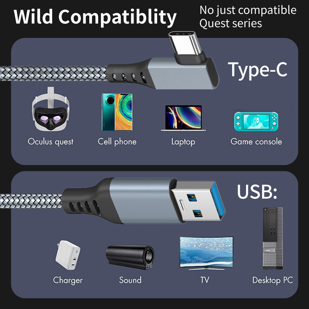 كابل ربط USB A إلى Type-C بطول - مراجعة Pc Gaming Vr Headset وسعره