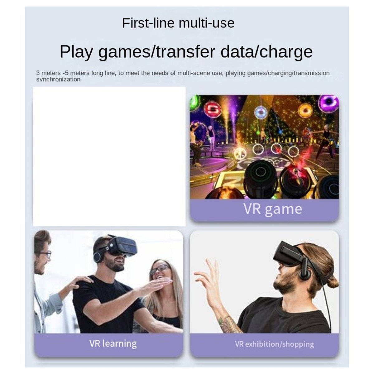 كابل 16FTLink لـ Quest2/3، كاب - مراجعة Pc Gaming Vr Headset وسعره