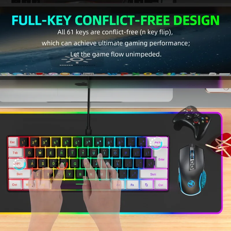 طقم لوحة مفاتيح وماوس للألعاب  - مراجعة Pc Gaming Kit وسعره