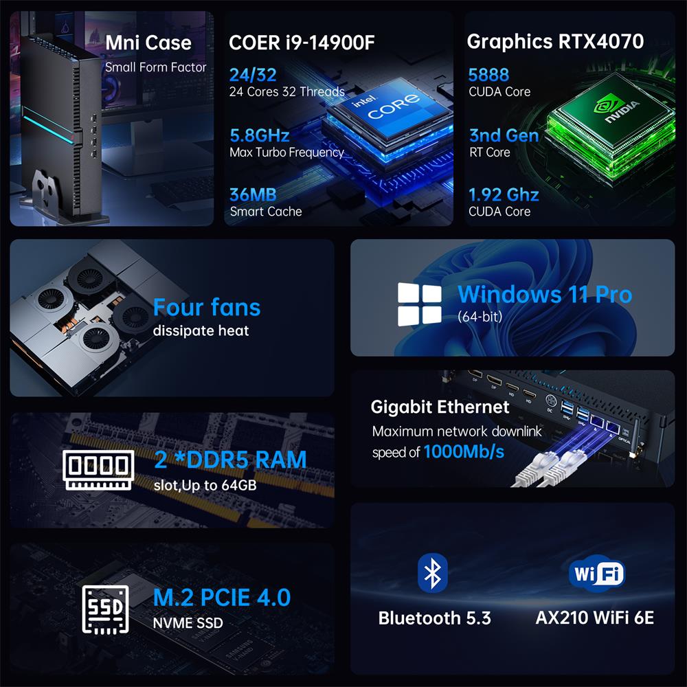 جهاز كمبيوتر صغير للألعاب Msec - مراجعة Pc Gaming Rtx وسعره