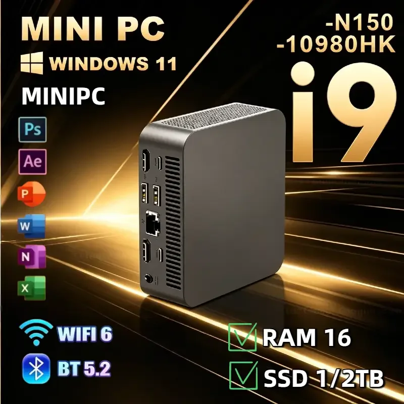 كمبيوتر ميني ويندوز 11 برو مع  - مراجعة Pc Gaming Ram 32Gb وسعره